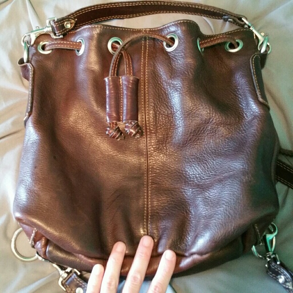 *SOLD* Rugby / m0851 leather convertible backpack - Picture 2 of 8